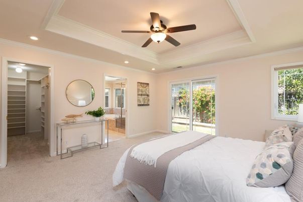Bedroom, Interior, Recessed Lighting