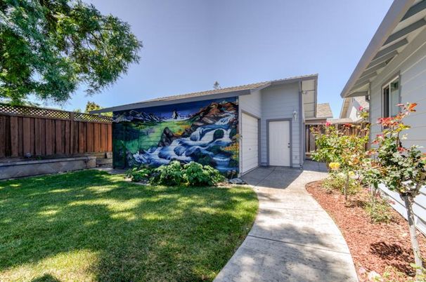 Backyard, Detached Garage, Exterior