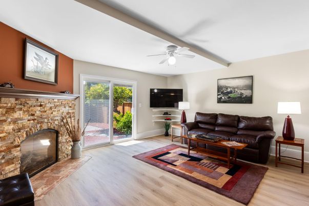 Fireplace, Interior, Living room, Wood Texture Flooring