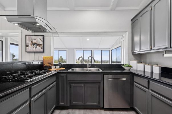 Interior, Kitchen, Wood Texture Flooring