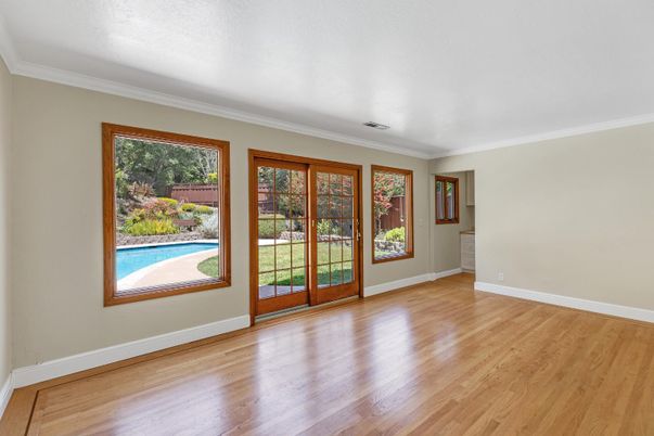 Empty room, Interior, Wood Texture Flooring