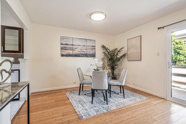 Dining room, Interior, Wood Texture Flooring