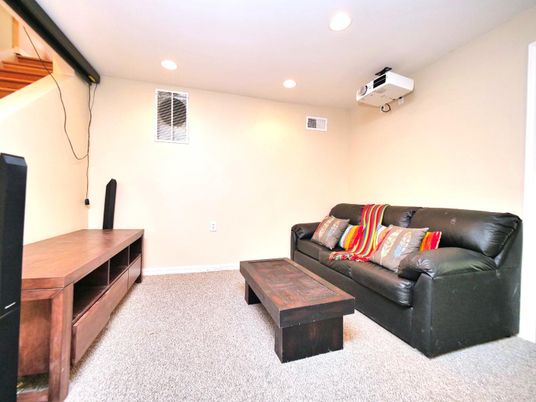 Interior, Living room, Recessed Lighting