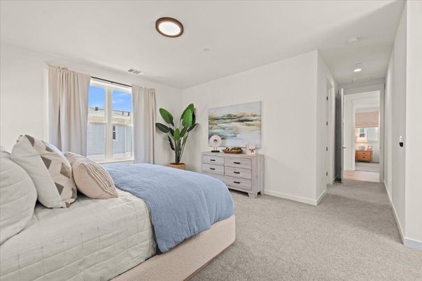 Bedroom, Interior, Recessed Lighting