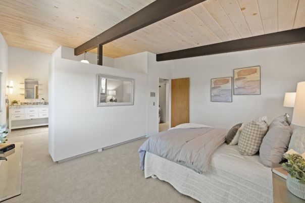Bedroom, Interior, Wooden Beams, Wooden Ceilings