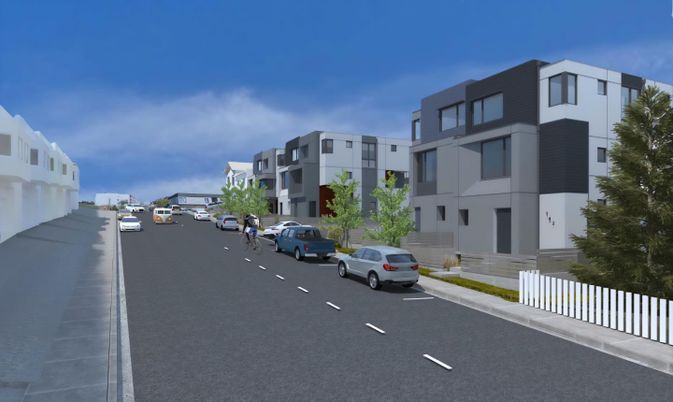 Exterior, Facade, Modern