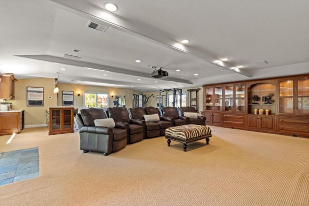 Home Theatre Room, Interior, Living room, Recessed Lighting, Theatre Room