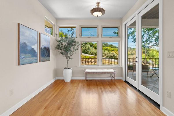 Interior, Sun Room, Wood Texture Flooring