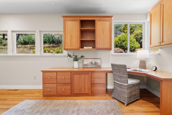 Home Office, Interior, Wood Texture Flooring