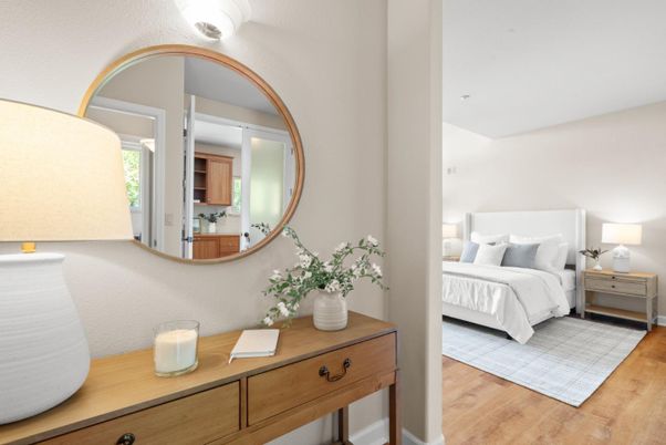 Bedroom, Interior, Wood Texture Flooring