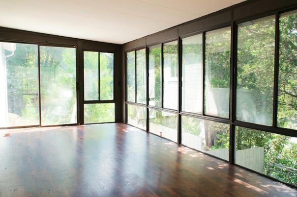 Interior, Sun Room, Wood Texture Flooring