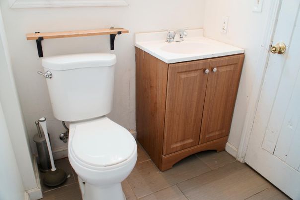 Bathroom, Interior, Wood Texture Flooring