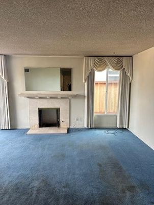 Empty room, Fireplace, Interior