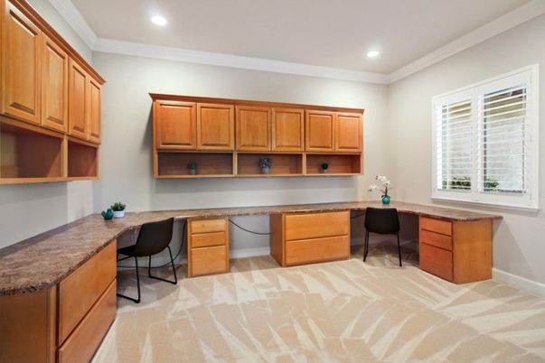 Home Office, Interior, Recessed Lighting