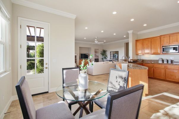 Dining room, Interior, Kitchen, Living room, Recessed Lighting