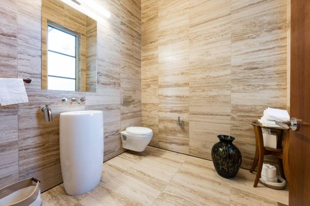 Bathroom, Interior, Wooden Walls