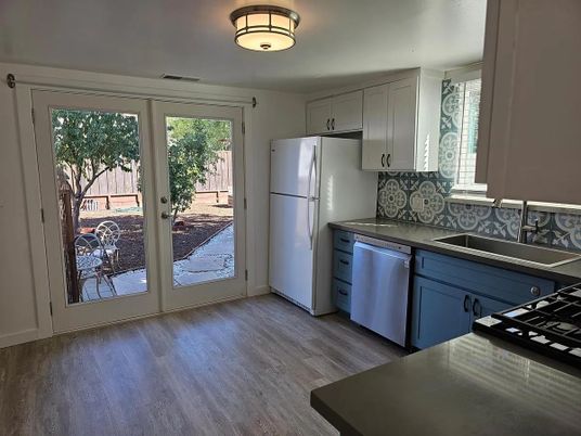 Interior, Kitchen, Wood Texture Flooring