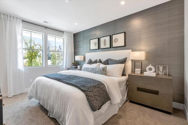 Bedroom, Interior, Recessed Lighting