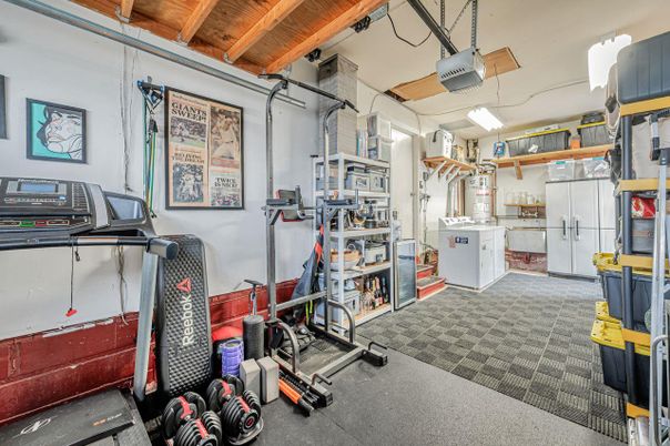 Fitness Equipment, Interior, Washer, Wooden Beams, Wooden Ceilings