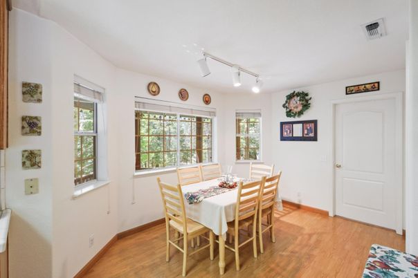 Dining room, Interior, Wood Texture Flooring