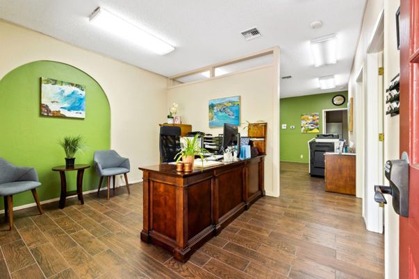 Home Office, Interior, Wood Texture Flooring