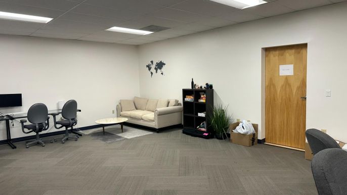 Home Office, Interior, Recessed Lighting
