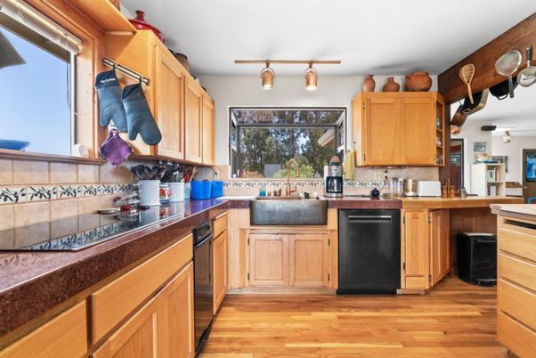 Interior, Kitchen, Wood Texture Flooring