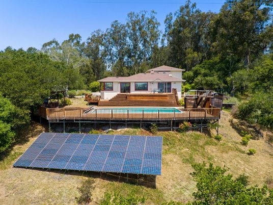 Backyard, Exterior, Pool, Solar Panels