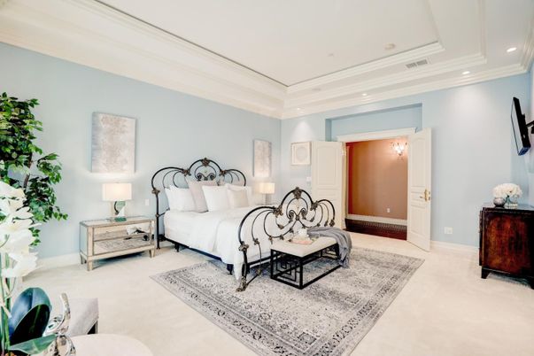 Bedroom, Interior, Recessed Lighting
