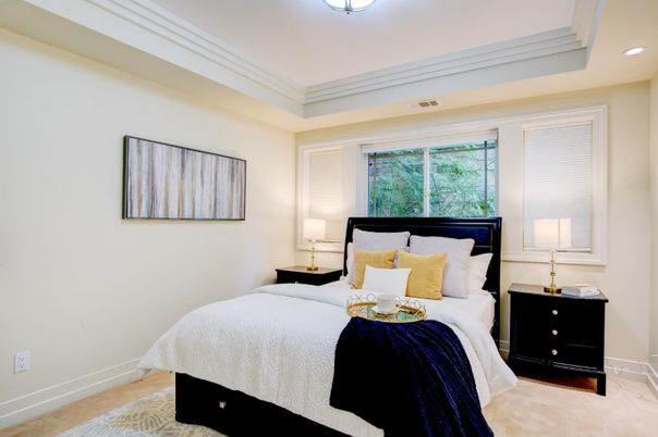 Bedroom, Interior, Recessed Lighting