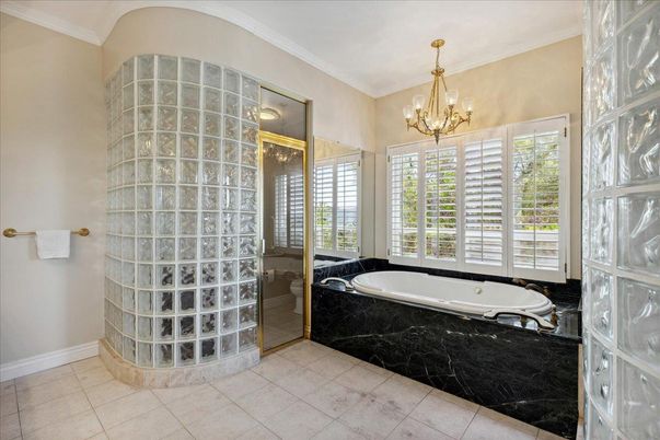 Bathroom, Chandelier, Interior