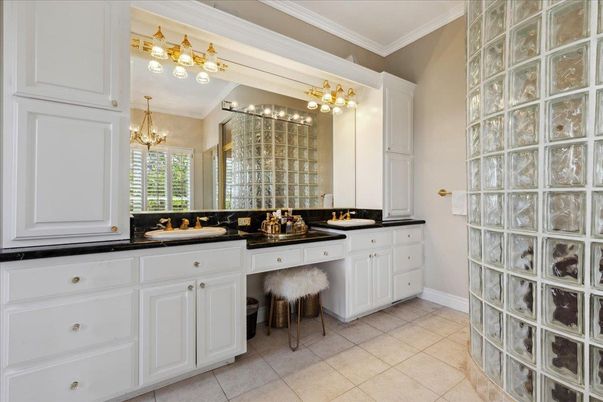 Bathroom, Chandelier, Dual Sink Vanities, Interior
