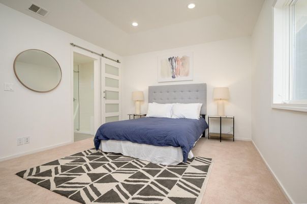 Bedroom, Interior, Recessed Lighting