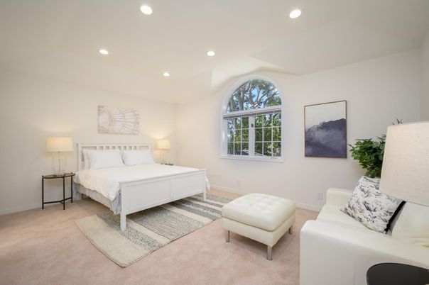 Bedroom, Interior, Recessed Lighting