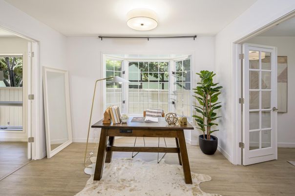 Home Office, Interior, Wood Texture Flooring