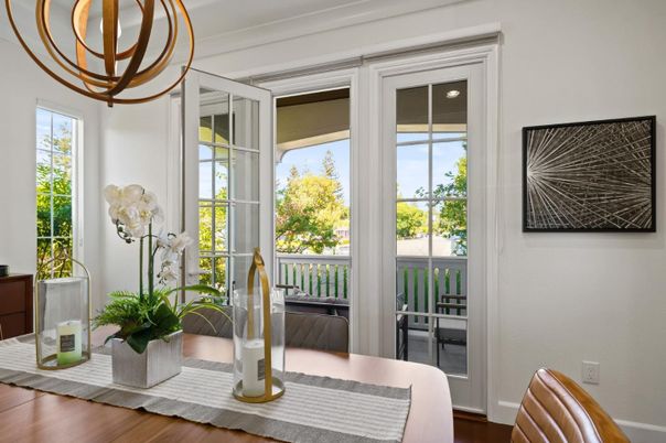 Dining room, Interior, Wood Texture Flooring