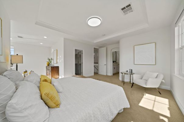 Bedroom, Interior, Recessed Lighting