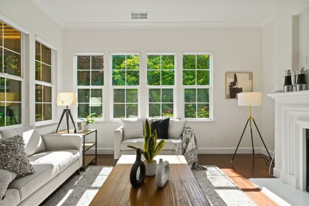 Fireplace, Interior, Wood Texture Flooring