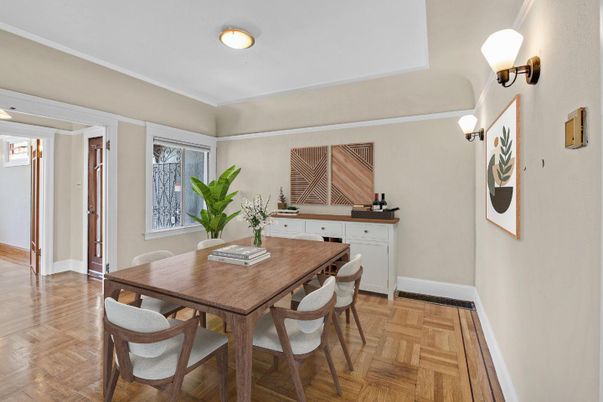 Dining room, Interior, Wood Texture Flooring