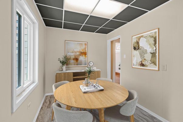 Dining room, Interior, Wood Texture Flooring