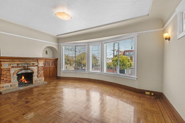 Empty room, Fireplace, Interior, Wood Texture Flooring