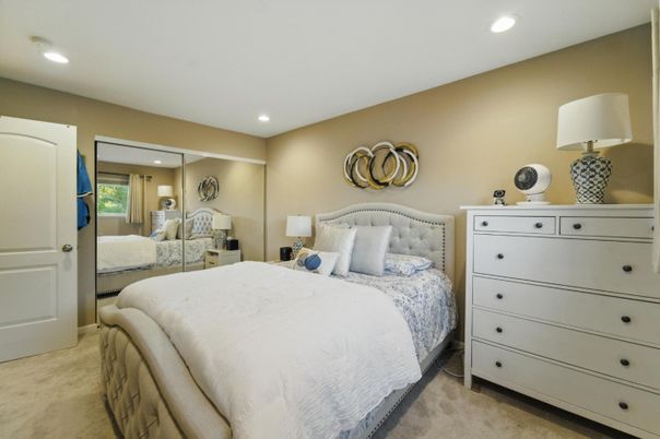 Bedroom, Interior, Recessed Lighting