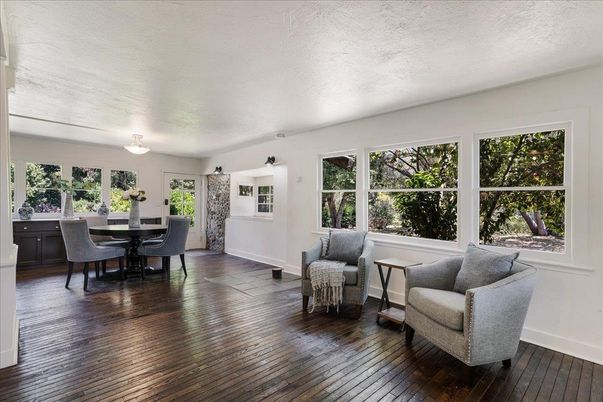 Dining room, Interior, Wood Texture Flooring