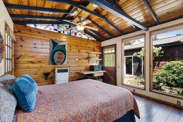 Bedroom, Interior, Wooden Beams, Wooden Ceilings, Wood Texture Flooring, Wooden Walls