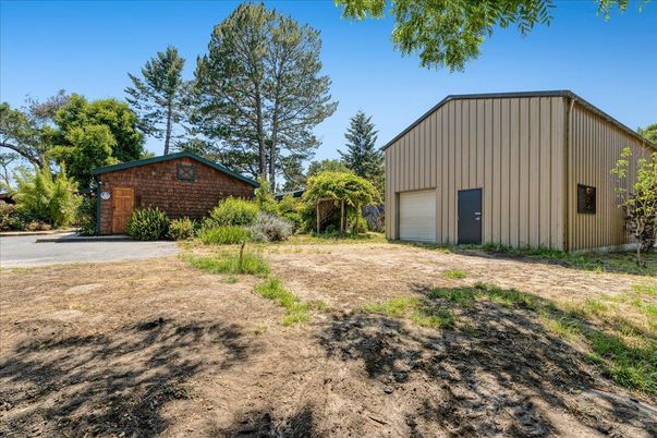 Backyard, Detached Garage, Exterior