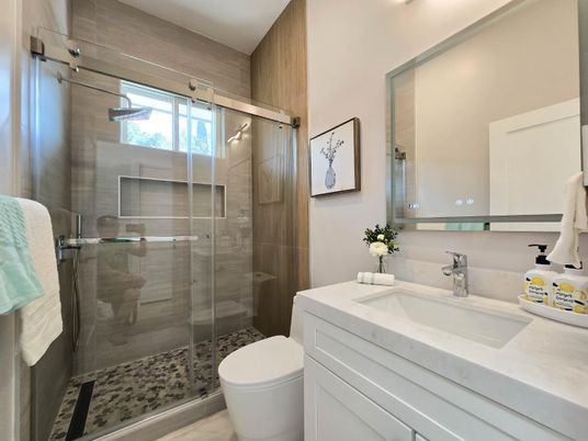 Bathroom, Glass Shower, Interior