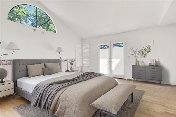Bedroom, Interior, Wood Texture Flooring