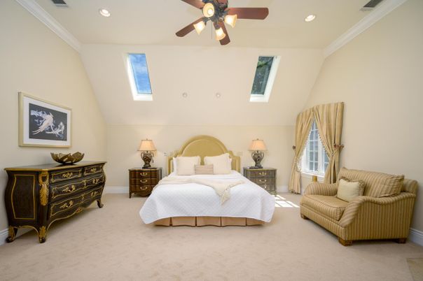 Bedroom, Interior, Recessed Lighting