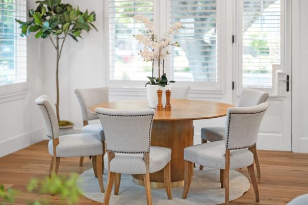 Dining room, Interior, Wood Texture Flooring