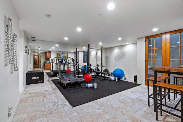 Fitness Equipment, Gym, Interior, Recessed Lighting